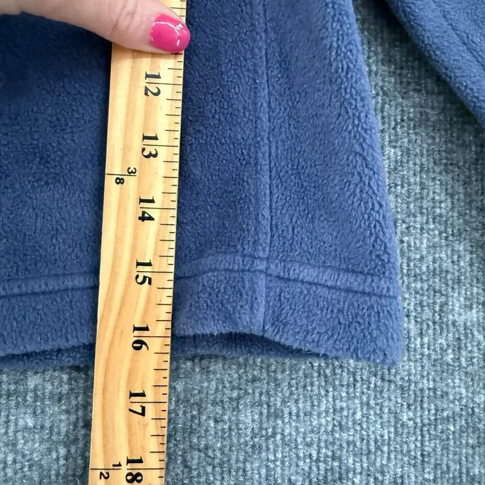 Columbia Kids Fleece Jacket Size 4T Blue Full Zip Mock Neck Pockets Cozy Coat